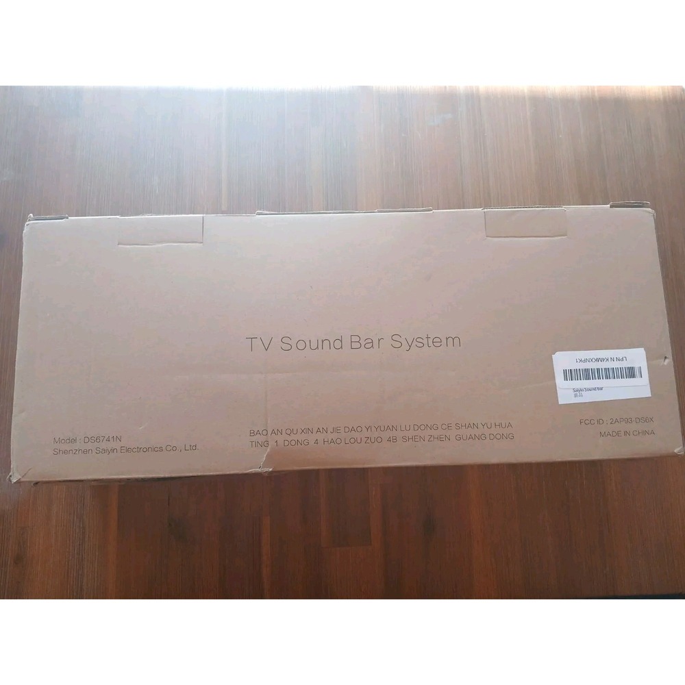 Sound Bar for Smart TV 40W Wooden TV Soundbar Speaker Compatible w/ DS6741N F3